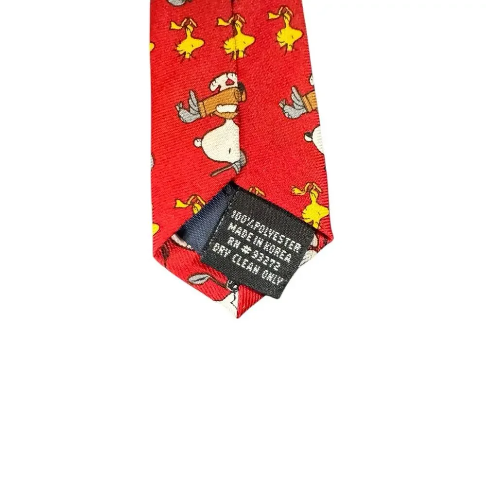 Peanuts By Balancine Snoopy Woodstock Golf Golfing Sports Cartoon Necktie